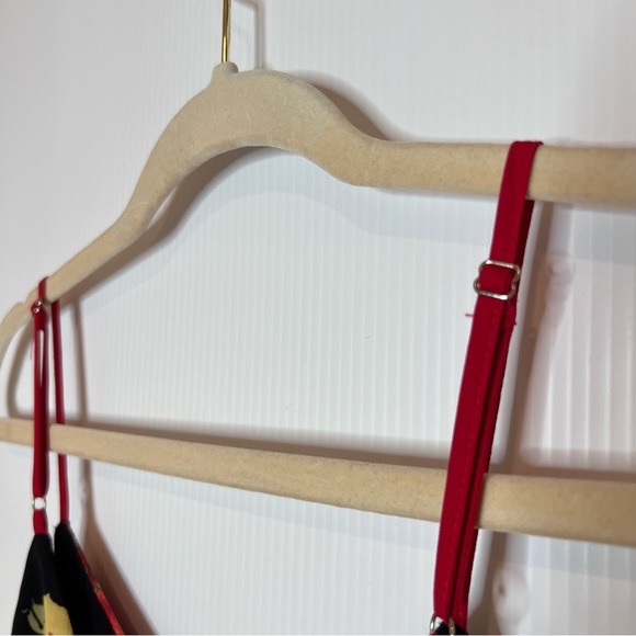 LULU'S Go Fleur a Twirl Black Floral Print Handkerchief Midi Dress. Size Small - Picture 9 of 11